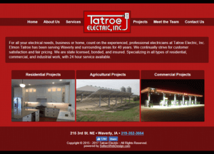Tatroe Electric Website Thumbnail